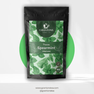 GrantonsTea – Spearmint Tea | 100gm Loose Flowers | 100 Cups | Flower Based – Herbal Tea – Caffeine Free – 100% Natural – No Calories