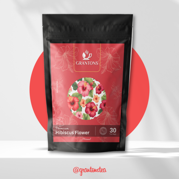 Hibiscus Flowers | Herbal Tea | 30 Teabags | 30 Cups - No Calories, 100% Natural