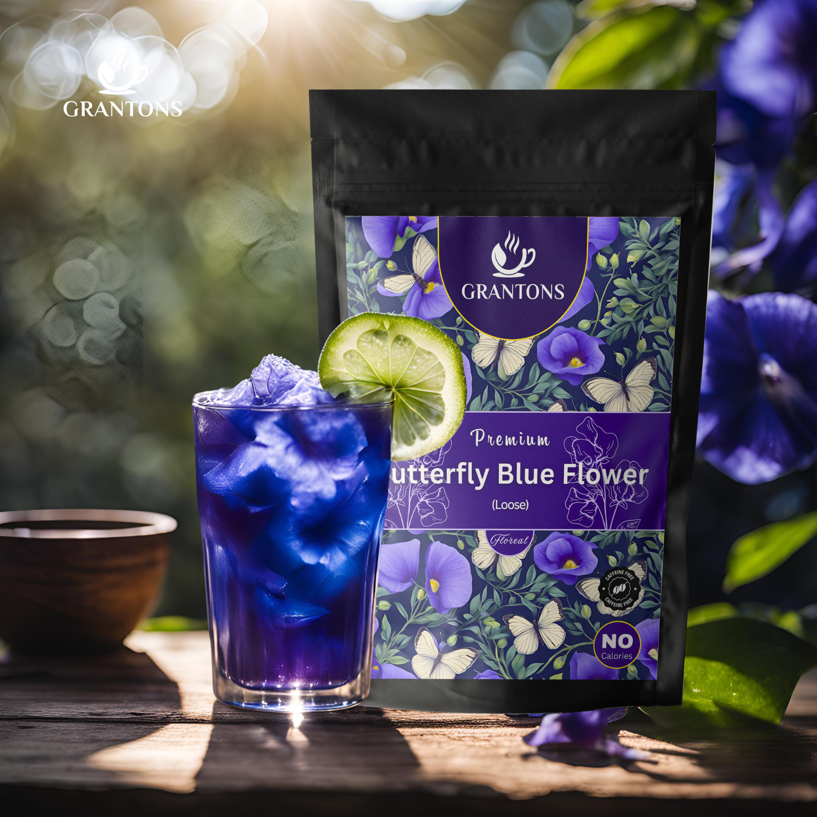 Butterfly Pea Flowers | Herbal Tea | 50gm Loose Flowers | 50 Cups - No Calories, 100% Natural - Image 6