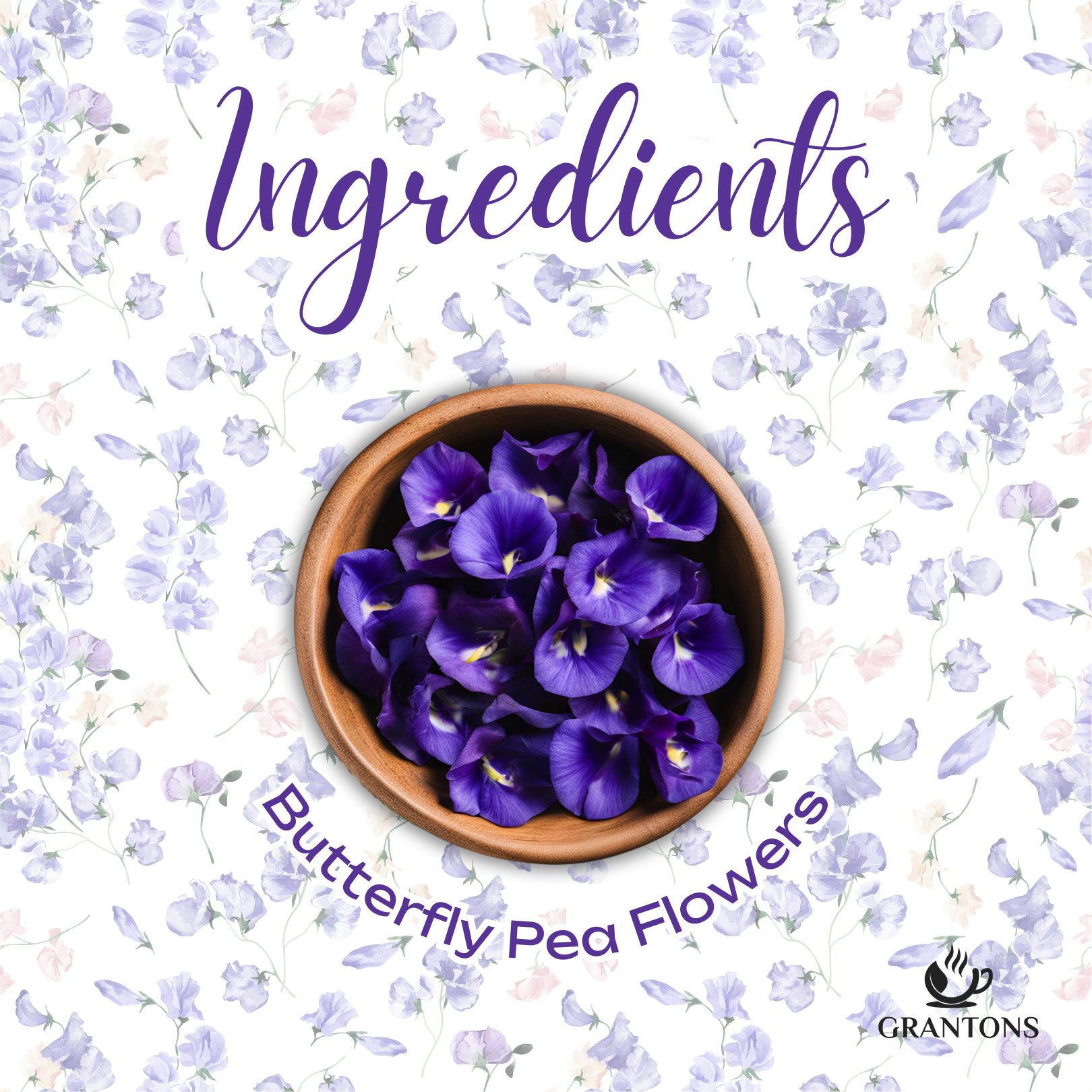 Butterfly Pea Flowers | Herbal Tea | 50gm Loose Flowers | 50 Cups - No Calories, 100% Natural - Image 4