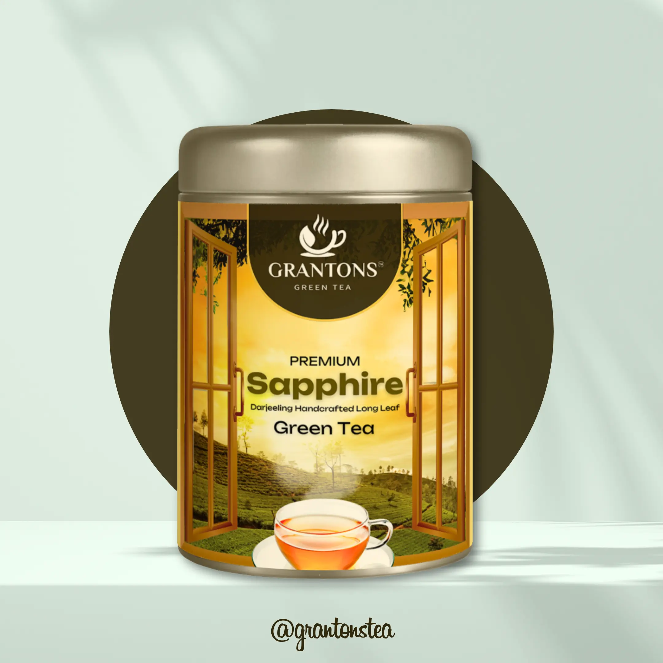 'Sapphire' Handcrafted Long Leaf Darjeeling Green Tea | Loose Leaf | 40g - 100% Natural